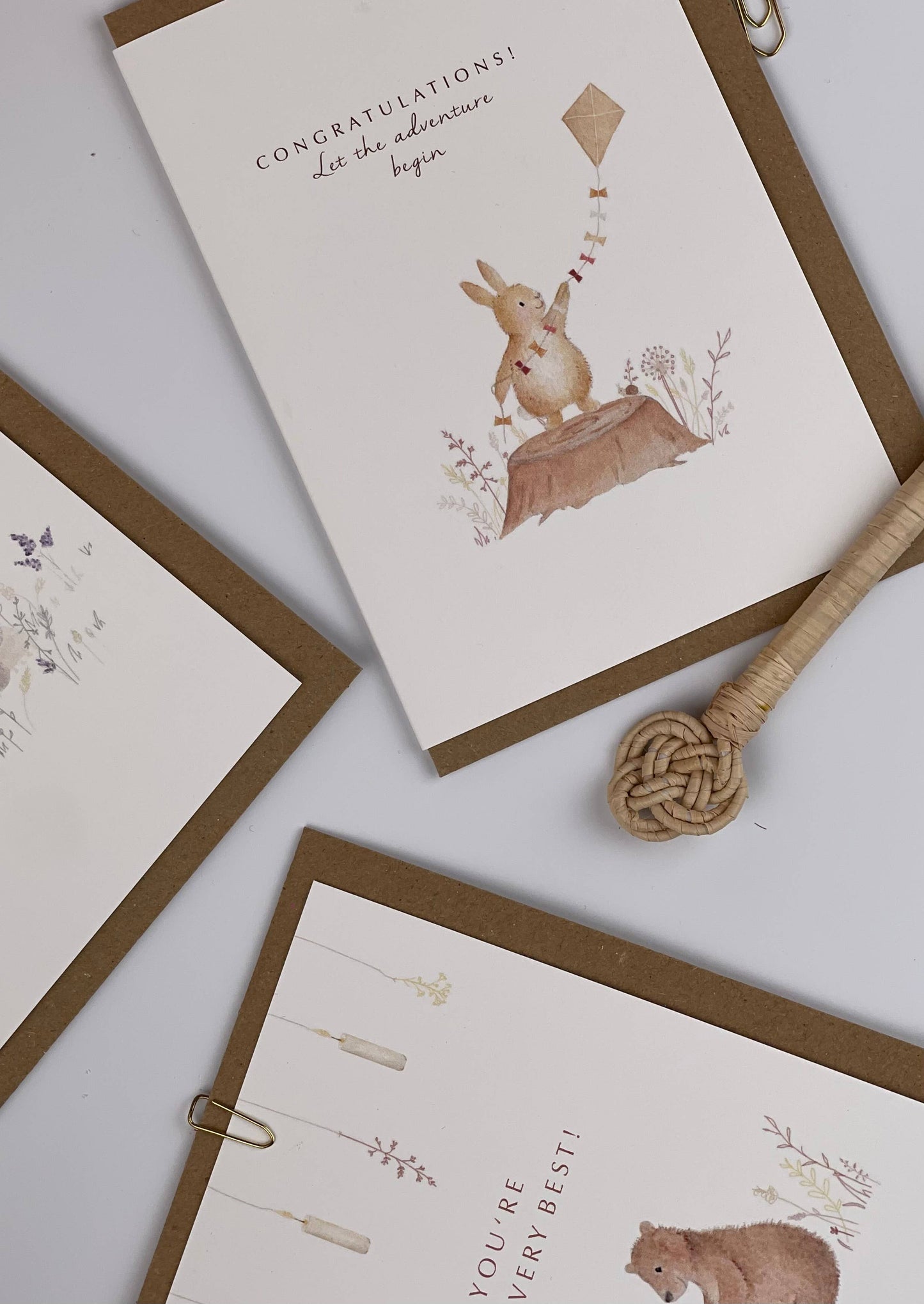 Little Roglets - Congratulations Card | New Baby Card | Cute Bunny Cards