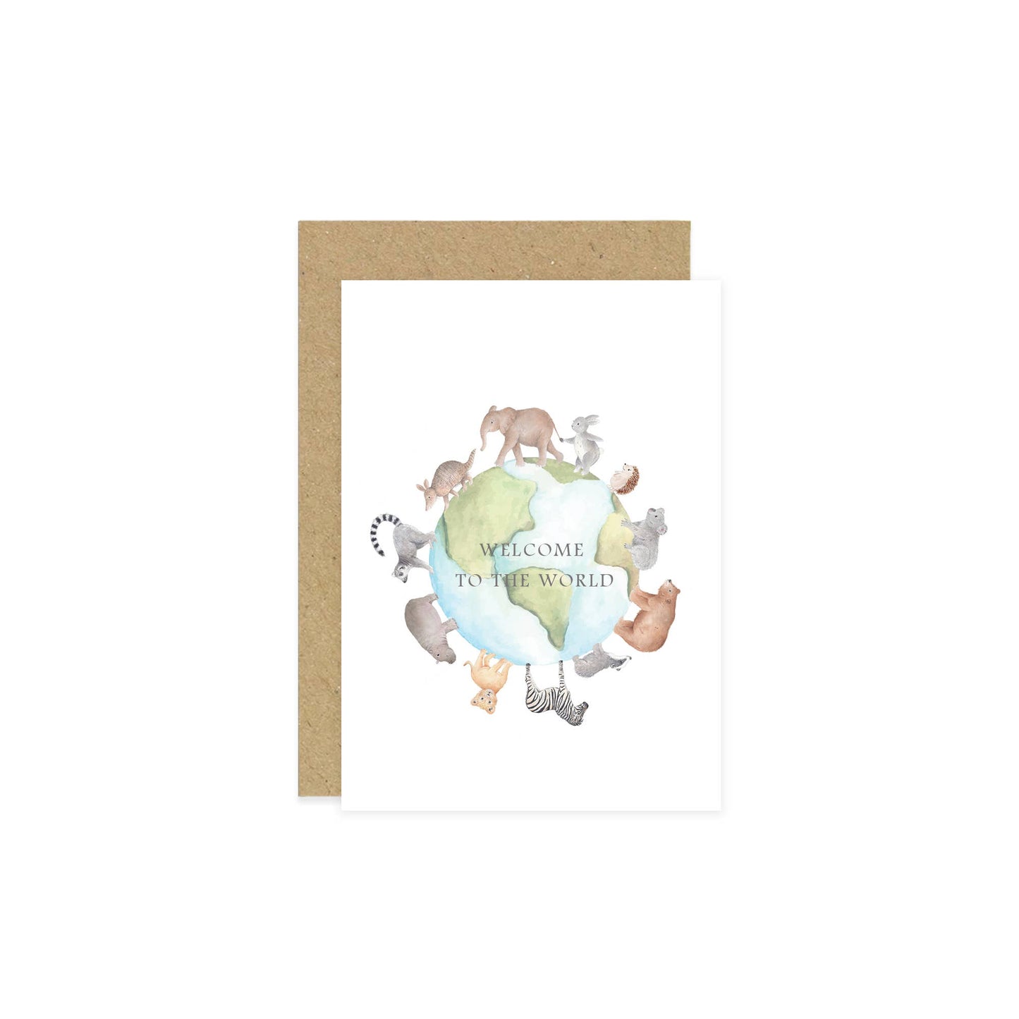 Little Roglets - Welcome to the World Earth Baby Card | New Baby Cards