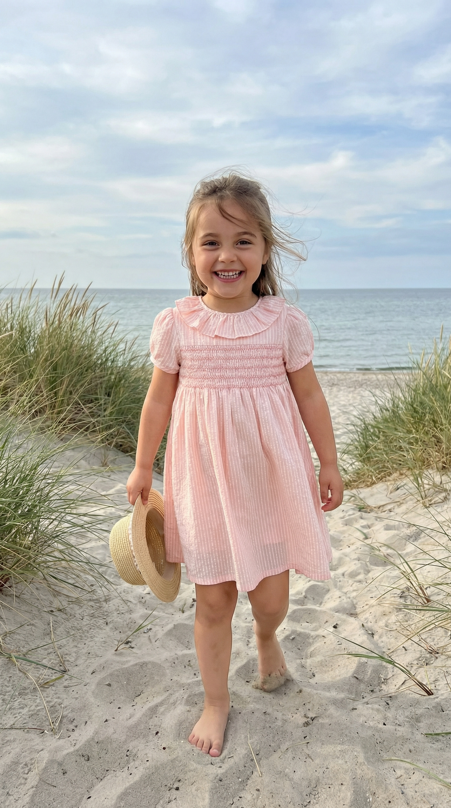 Ben & Lola - Adele Pink Stripe Smock Dress