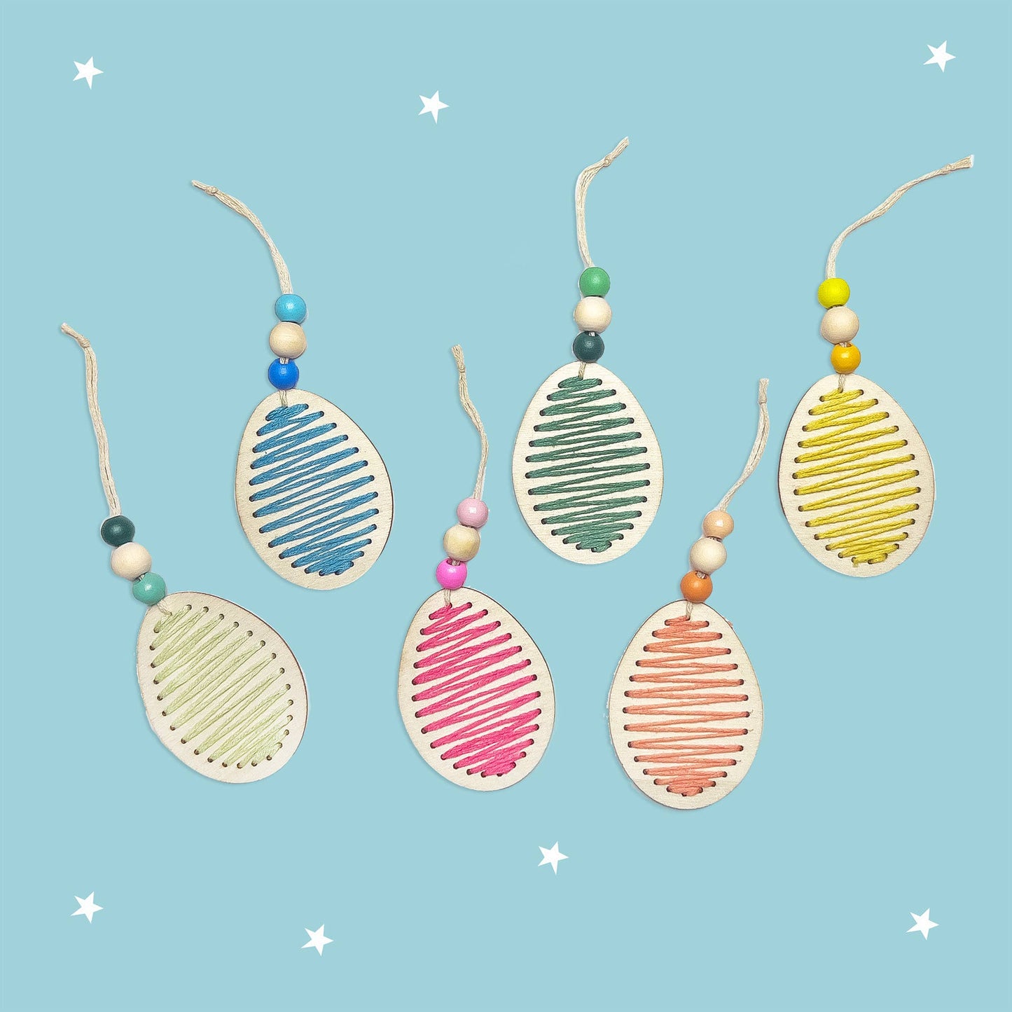 Cotton Twist - Springtime Stitches Egg Decoration Kit - Easter Craft Kit