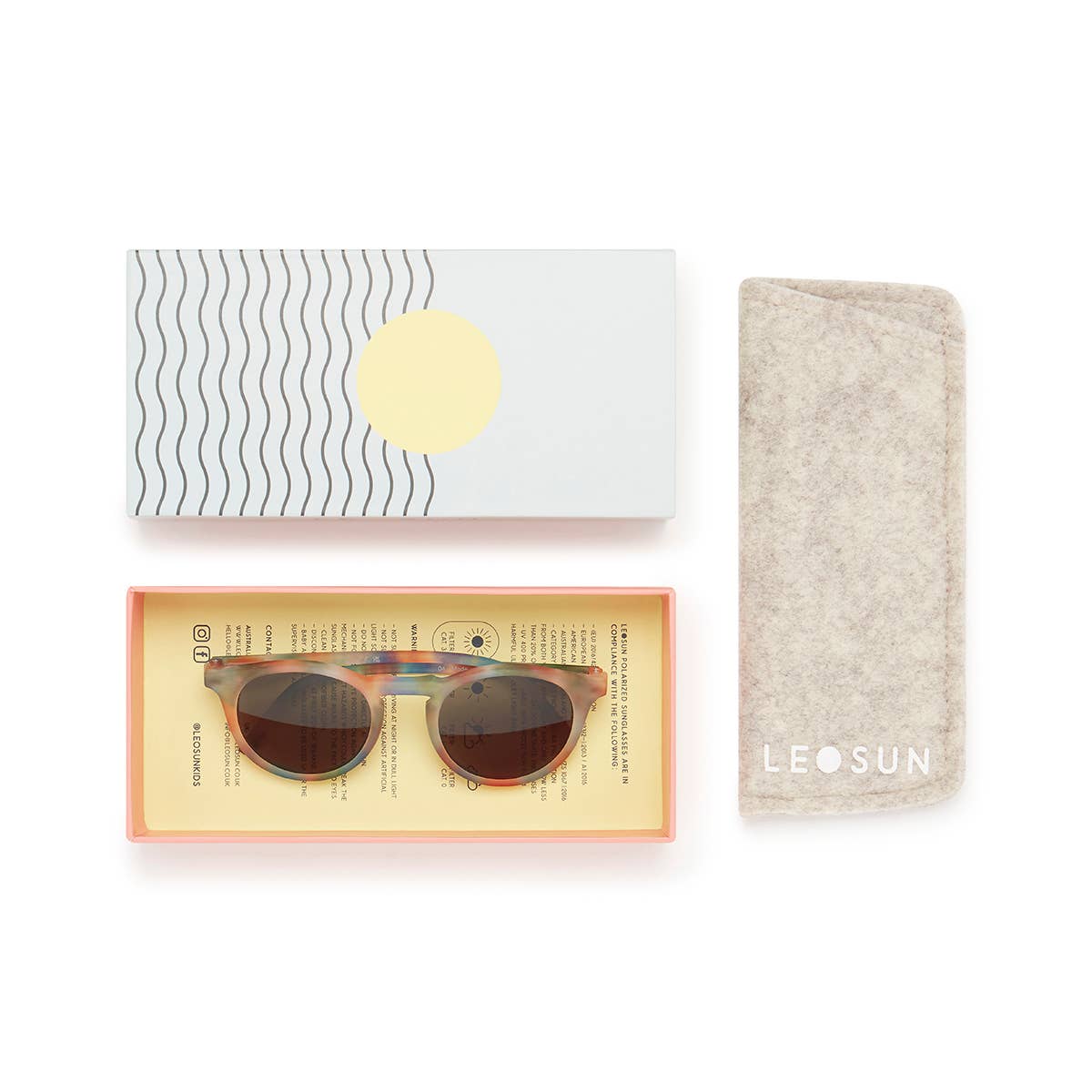 Leosun - Baby & Toddler Sunglasses 0 - 2 years | Faded Rainbow