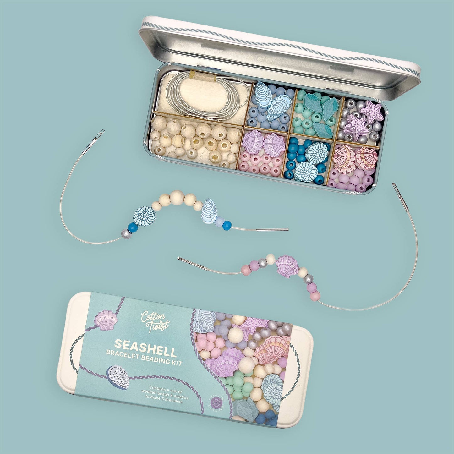 Cotton Twist - Seashell Bracelet Bead Kit