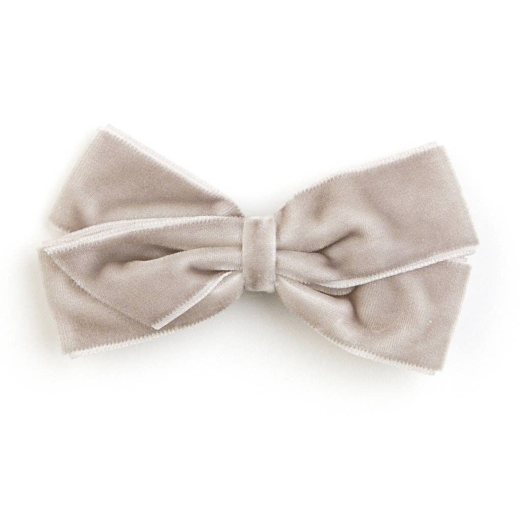 Verity Jones London - Medium Taupe Velvet Hair Clip