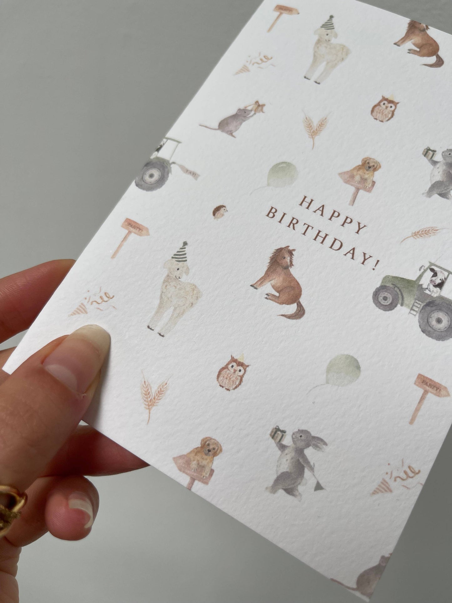 Little Roglets - Farmyard Birthday Card | Kids Birthday Card | Farm Card