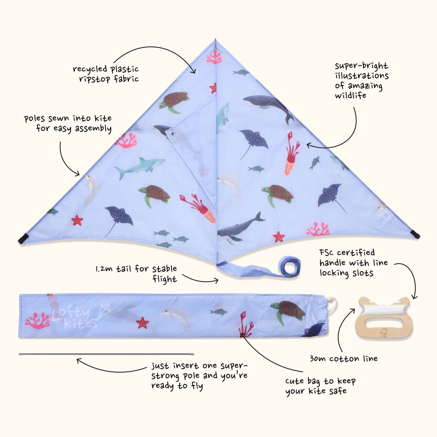 Eco Beach Ltd - Ocean - Sustainable Kite
