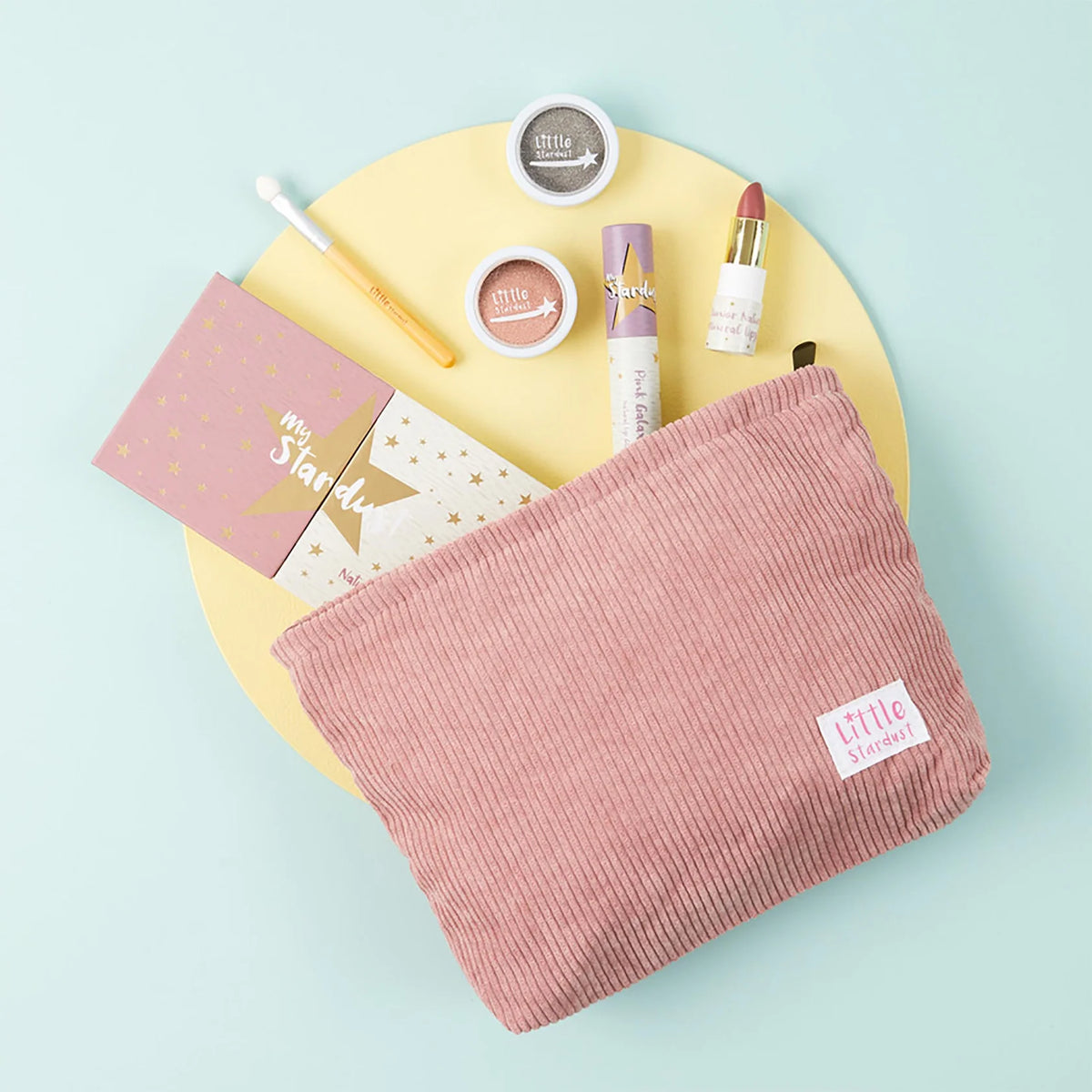 The Natural Play Make-up Company- Large Dusky Pink Corduroy Makeup Bag