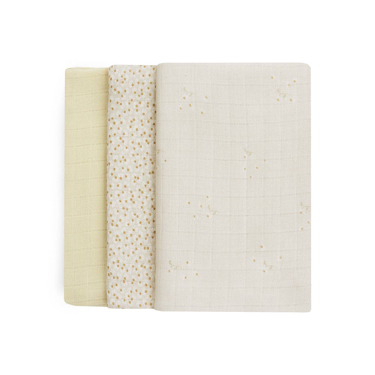 Avery Row - Organic Baby Muslin Squares Set of 3 - Wild Chamomile