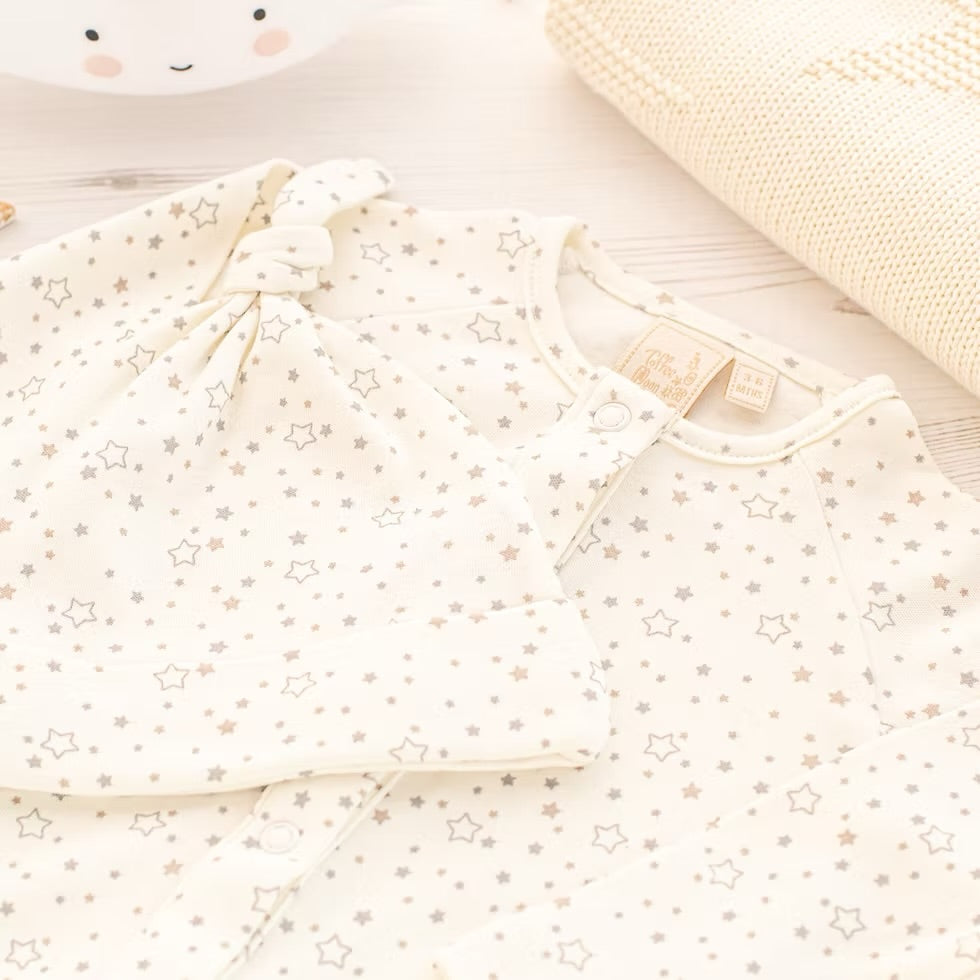 Toffee Moon Unisex Little Stars Sleepsuit