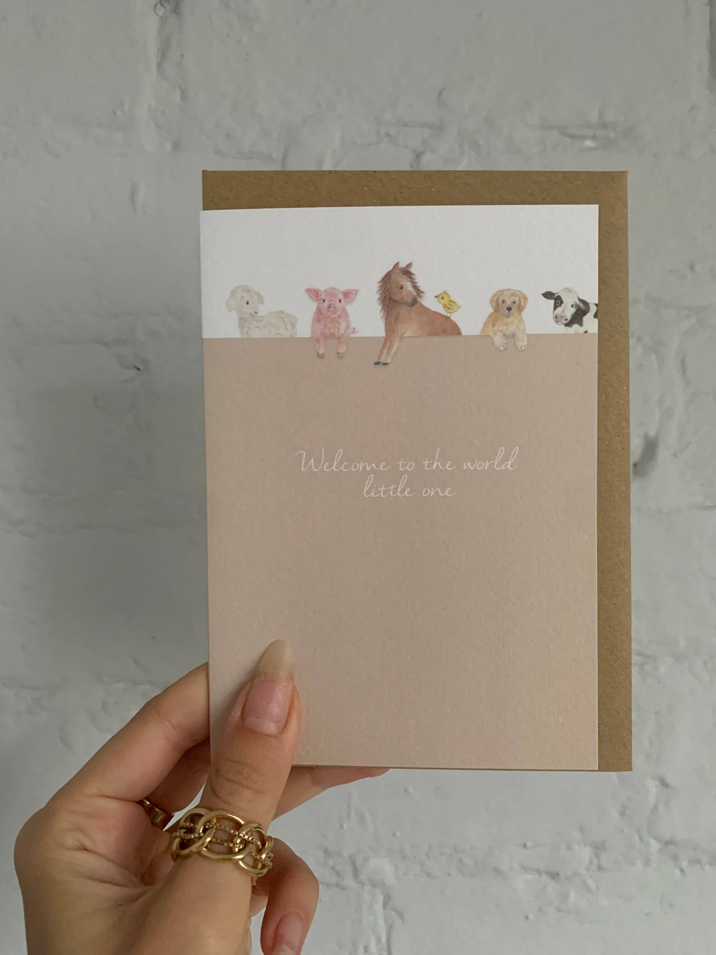 Little Roglets - Farmyard Welcome to the World Baby Card | New Baby Cards