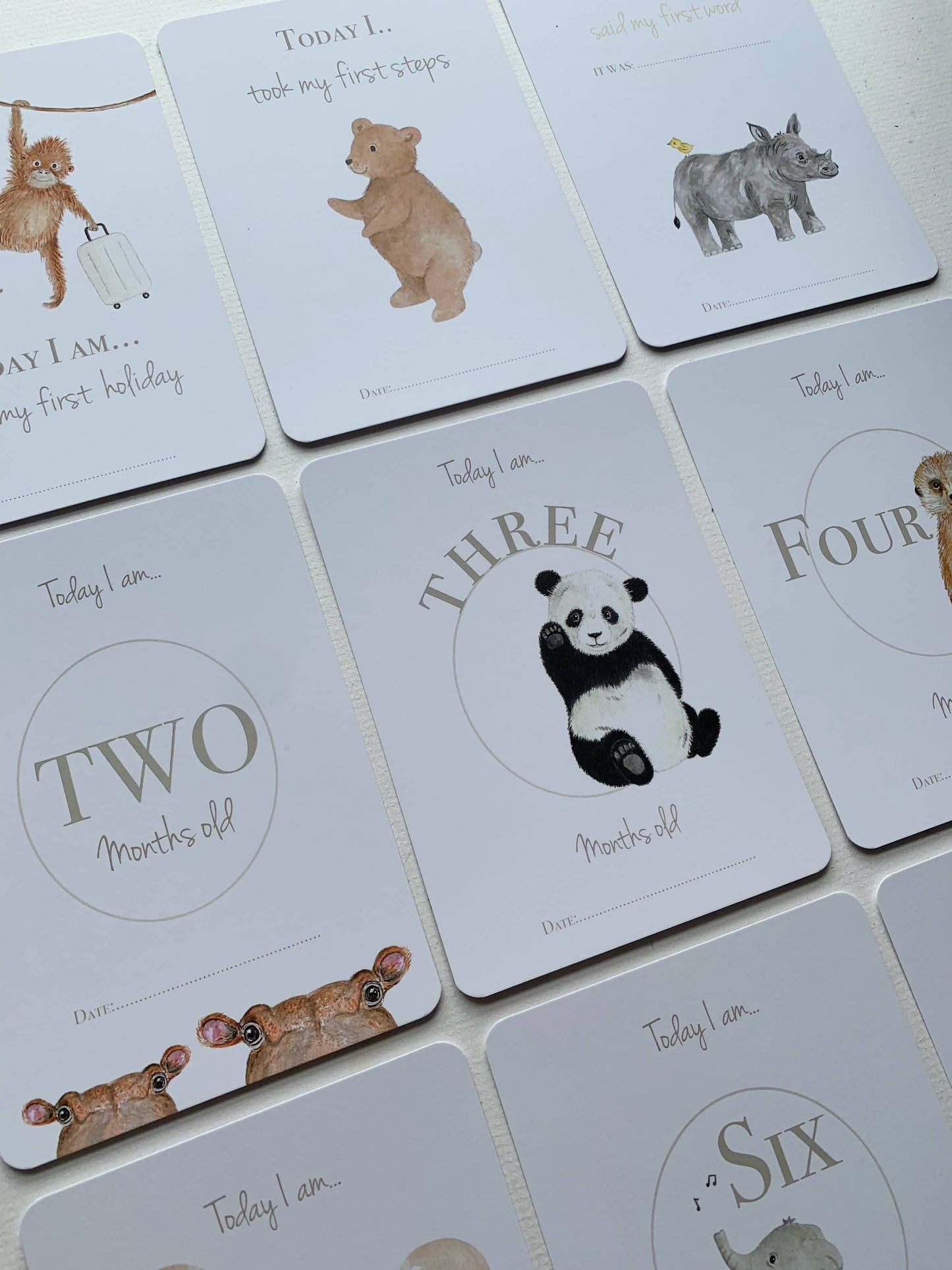 Little Roglets - Baby Milestone Card Set | New Baby Gift | Baby Shower Gifts