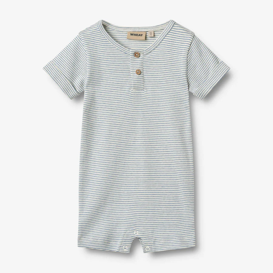 Wheat Playsuit Alfred Blue Stripe