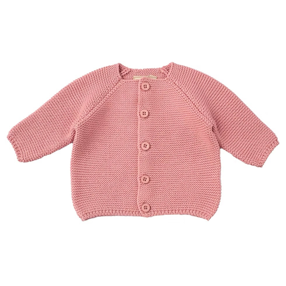 Toffee Moon Bubble Cardigan Blush Pink