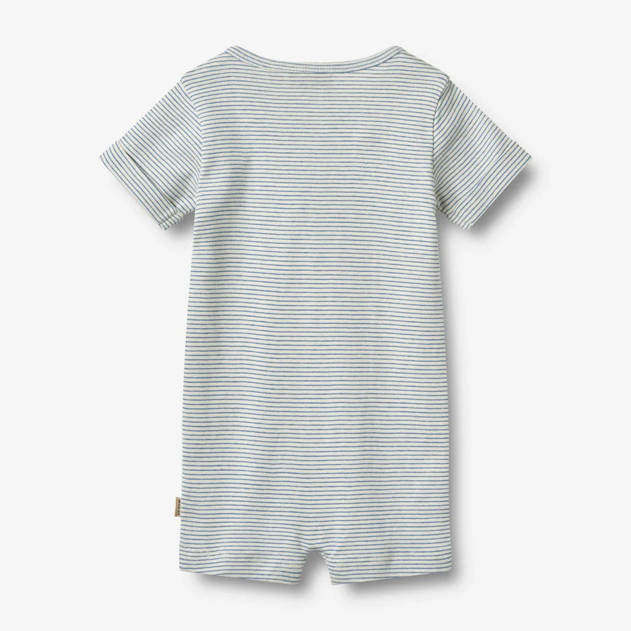 Wheat Playsuit Alfred Blue Stripe