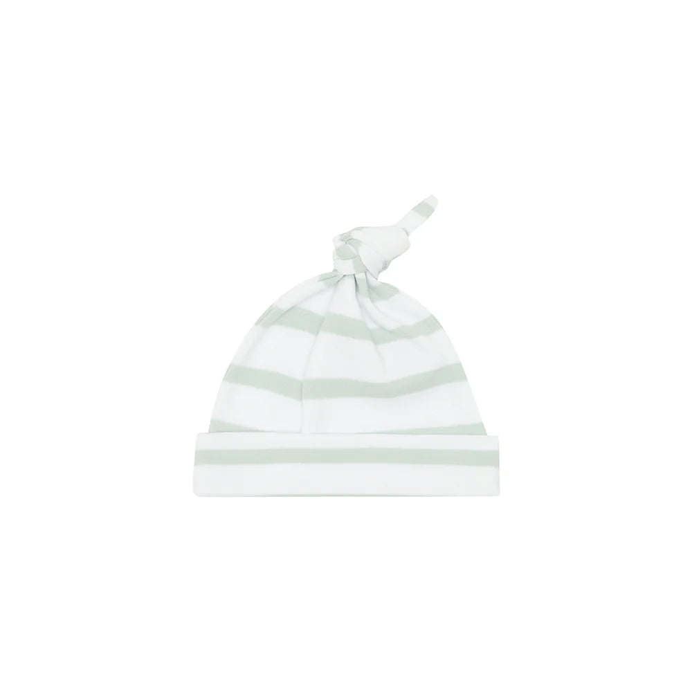 Bob & Blossom Powder Blue & White Breton Striped Hat