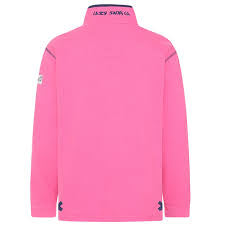 Lazy Jacks Girl's 1/4 Zip Sweatshirt- Salmon