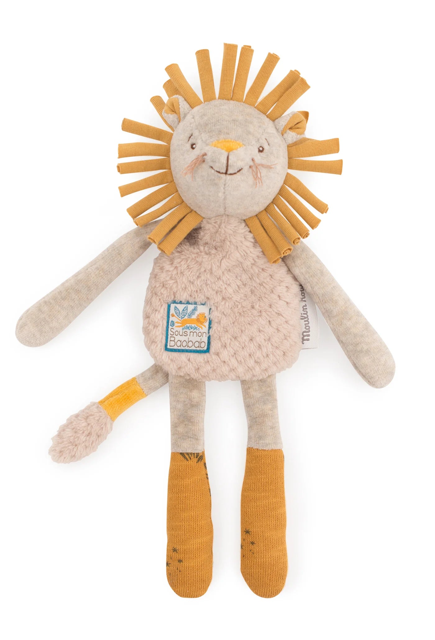 Moulin Roty Lion Rattle Comforter Sous Mon Baobab