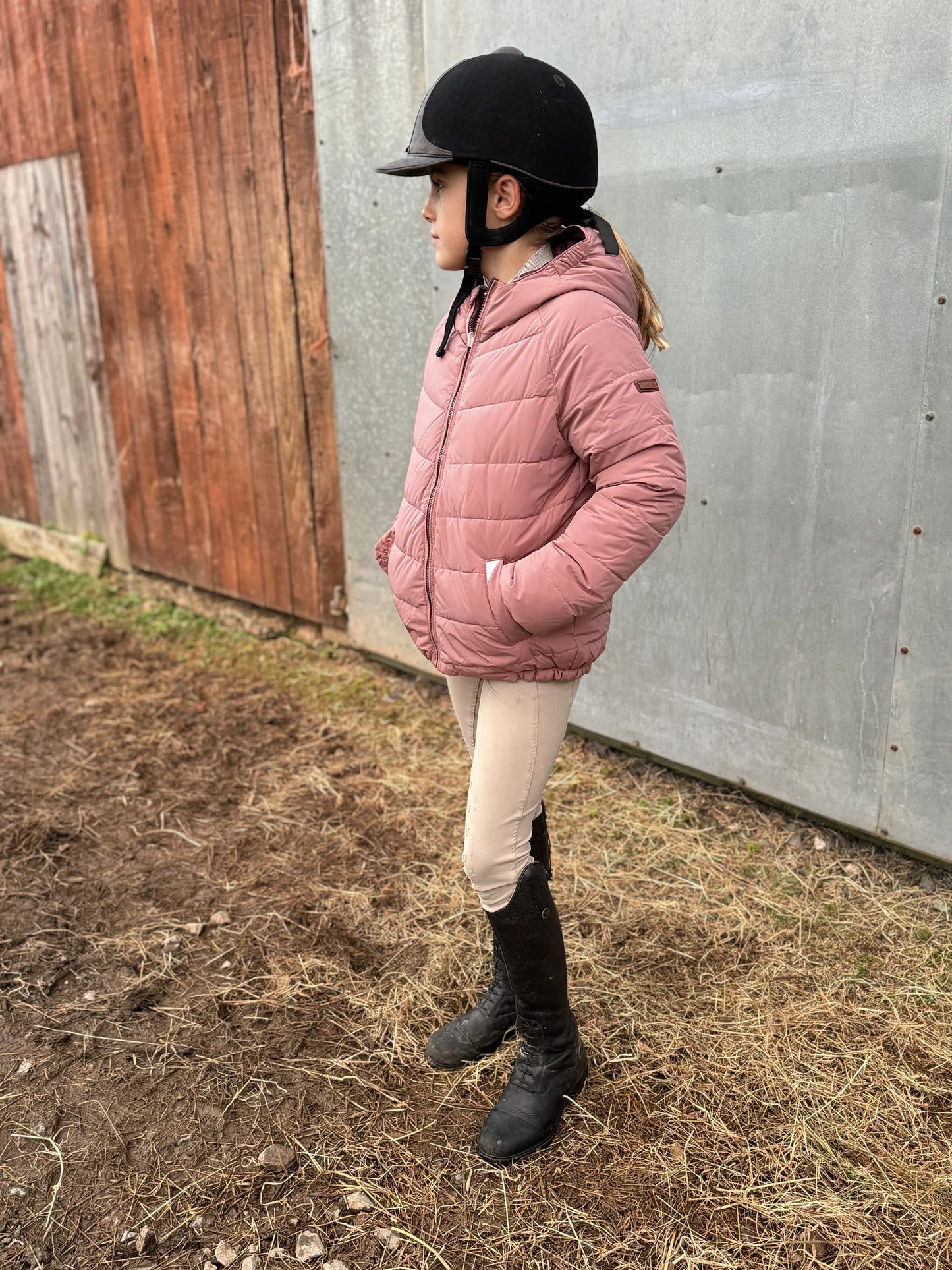 TOASTIE Damask Pink, Black Cherry Ecoreversible Puffer