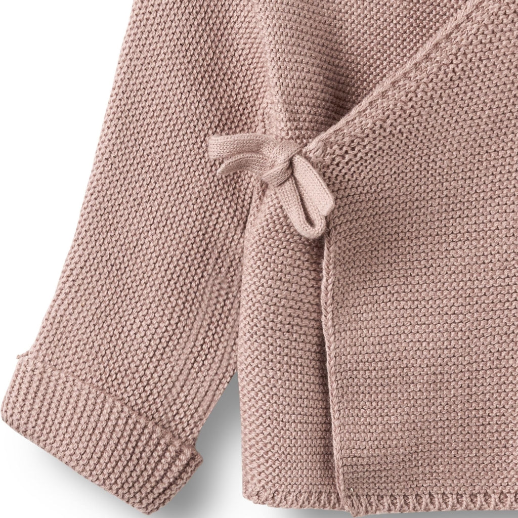 WHEAT Knit Wraparound L/S Siva Dry Rose