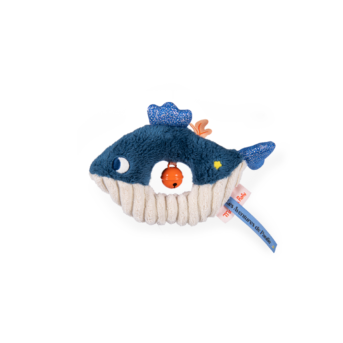 Moulin Roty Whale Rattle Les Adventures de Paulie