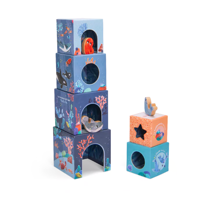 Moulin Roty Stack Up Cubes Les Aventures de Paulie
