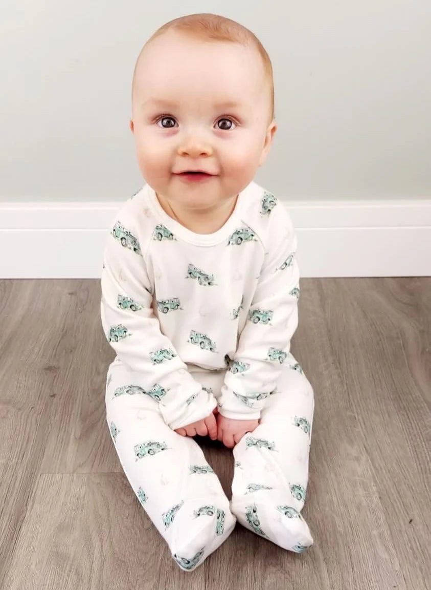 The Little Stamford Co. Land Rover Sleepsuit