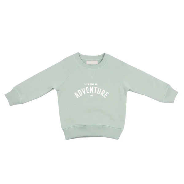 Bob & Blossom Sage ‘Let’s Have an Adventure’ Sweatshirt