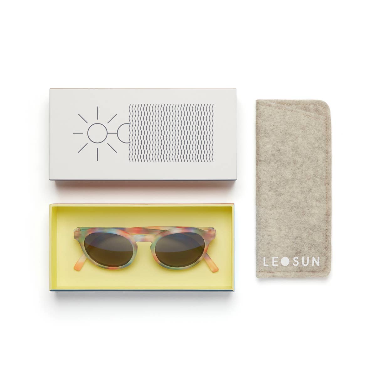 Leosun - Kids Polarized Sunglasses 5+ years - Easton - Faded Rainbow