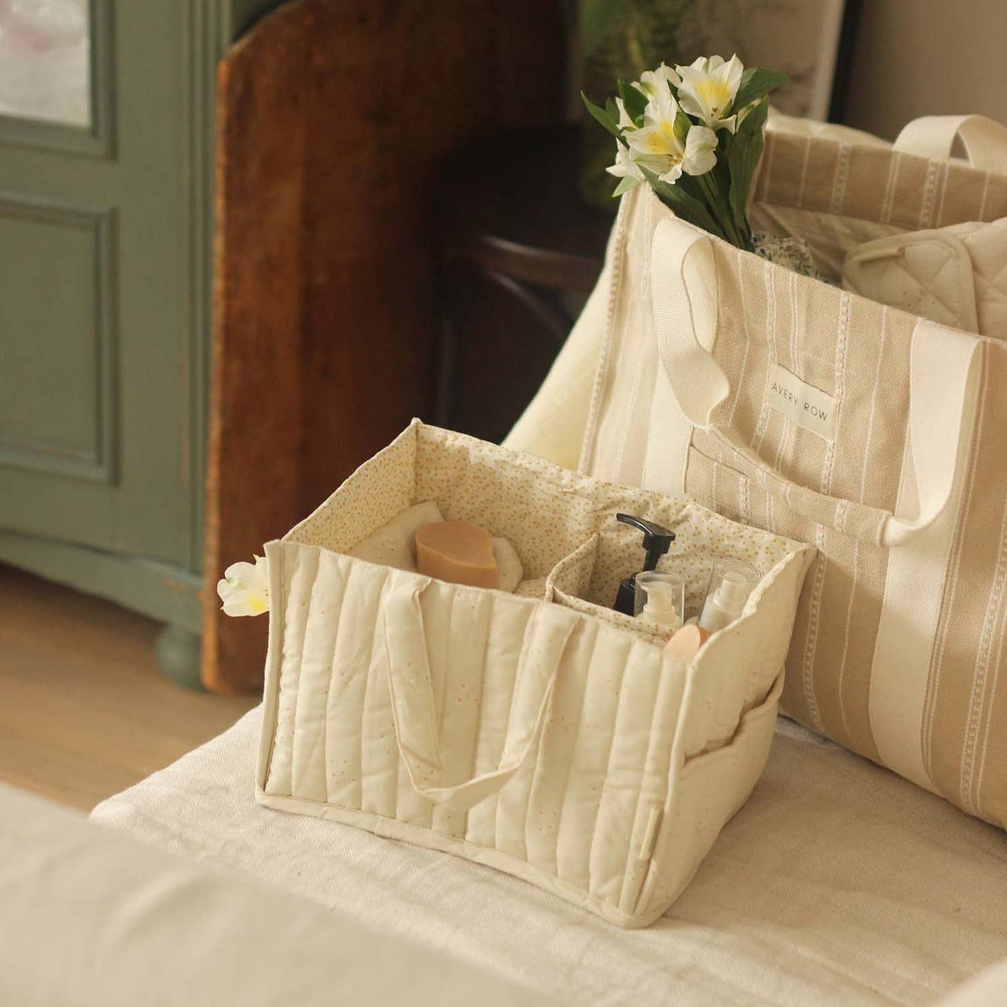 Avery Row - Nappy Caddy - Wild Chamomile