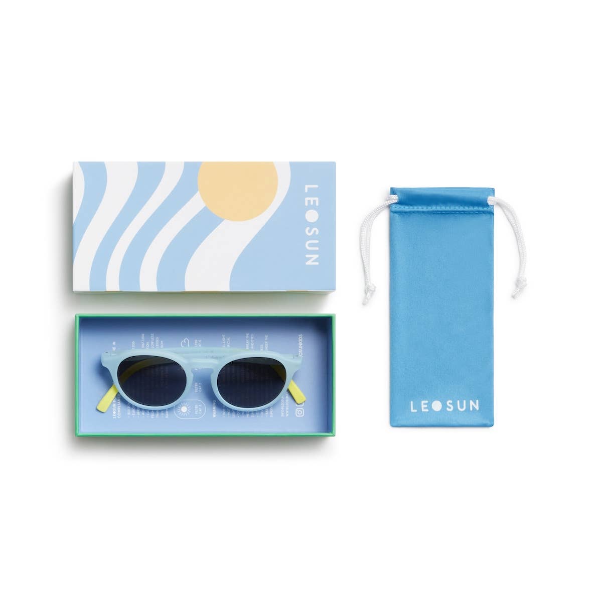 Leosun - Baby & Toddler Sunglasses 0 - 2 years | Blue Fade