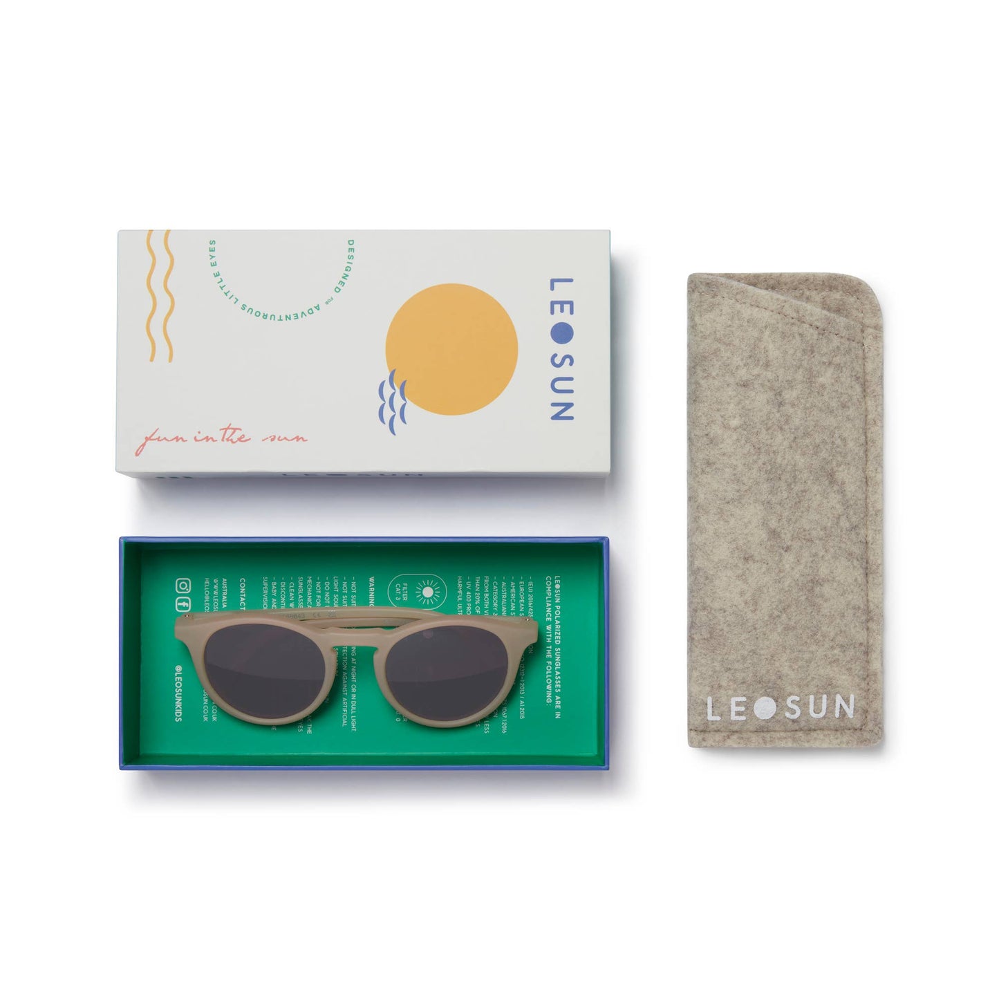 Leosun - Kids Polarized Sunglasses 3+ years | Dusty Pink