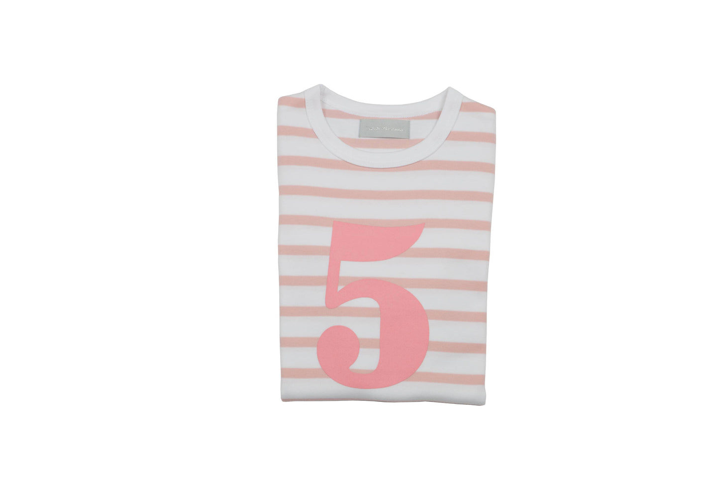 Bob & Blossom Dusty Pink & White Number 5 T-Shirt