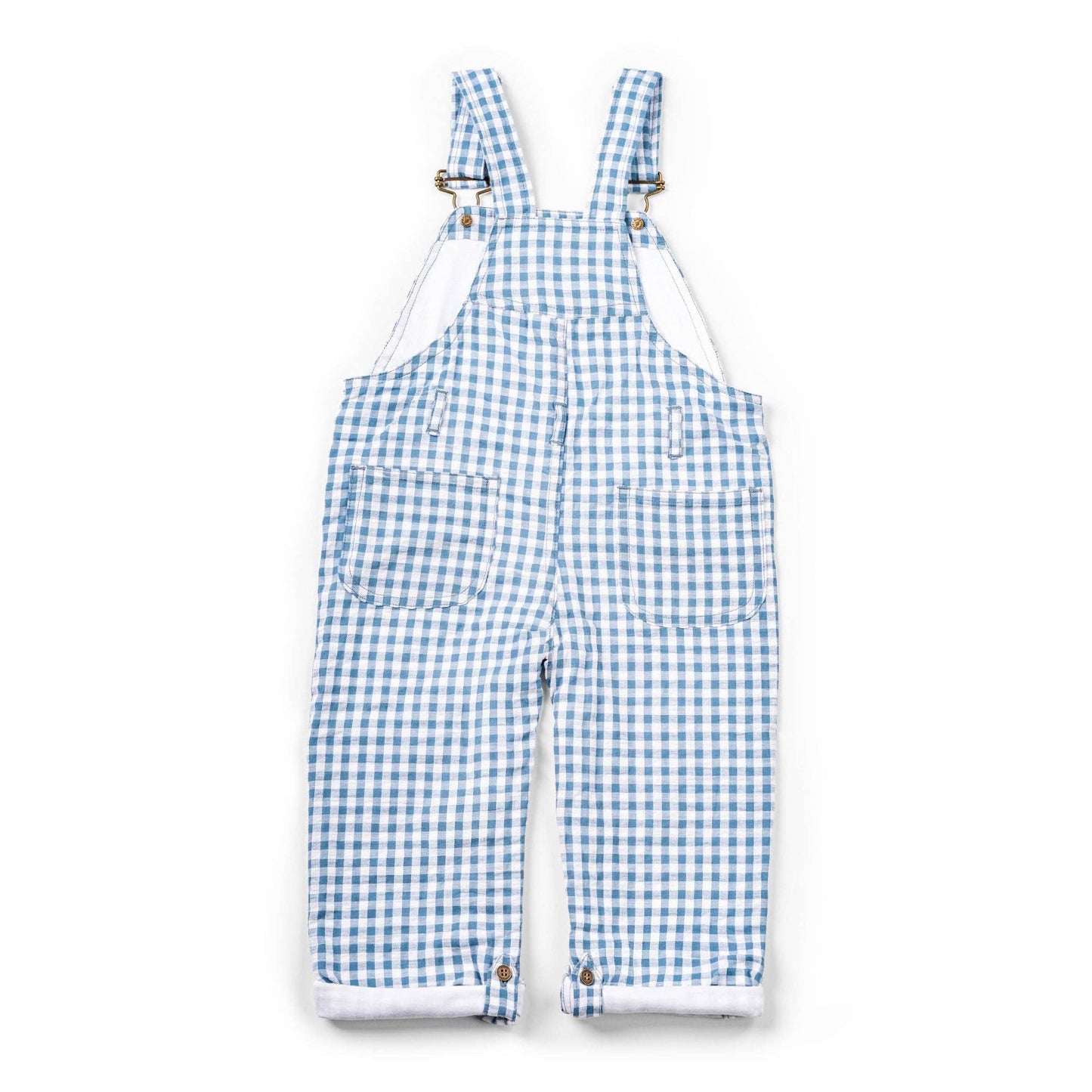 Dotty Dungarees - Atlantic Seersucker Dungarees