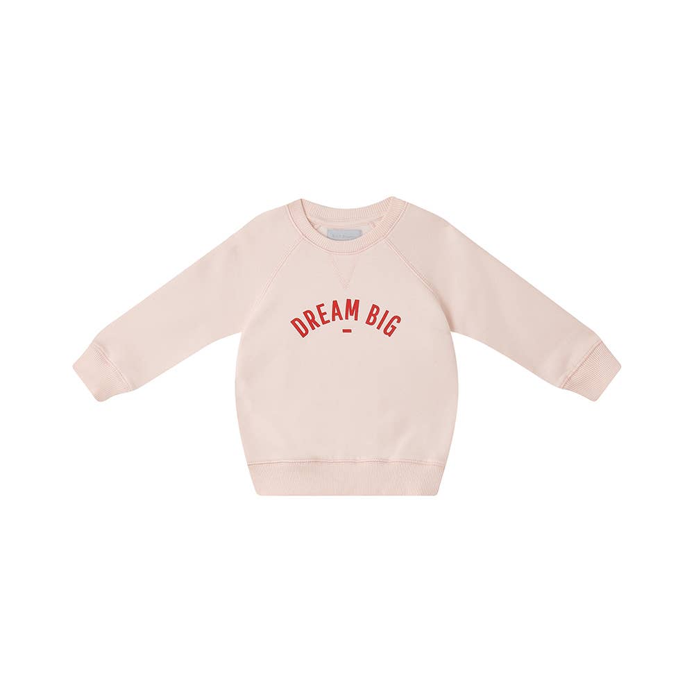 Bob & Blossom - Powder Pink 'Dream Big' Sweatshirt