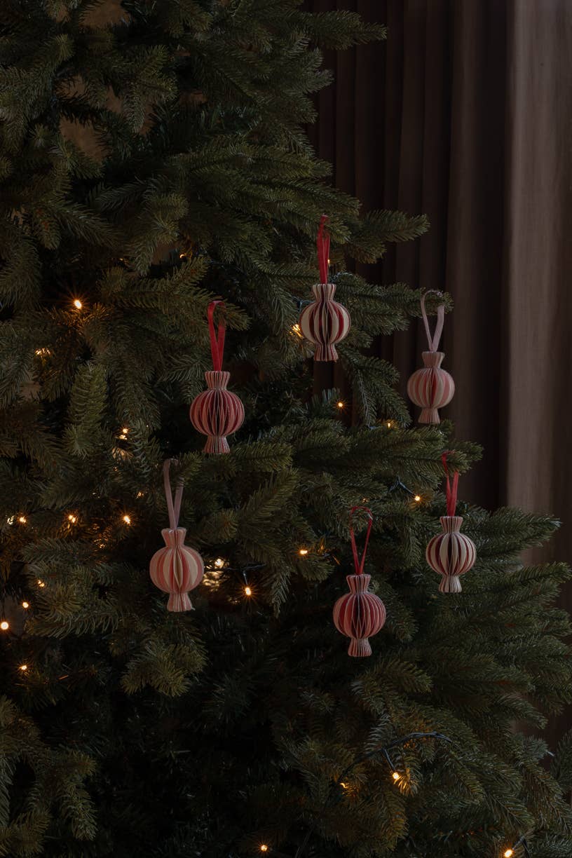 Avery Row - 3D Paper Tree Decorations, Set 6 - Sweeties