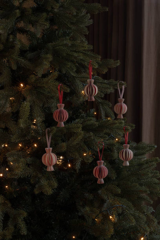 Avery Row - 3D Paper Tree Decorations, Set 6 - Sweeties