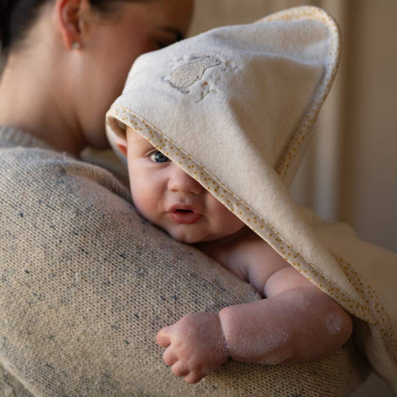 Avery Row - Hooded Towel - Baby - Wild Chamomile