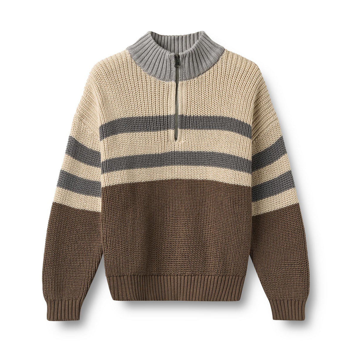 WHEAT Half Zip Jumper L/S Simo