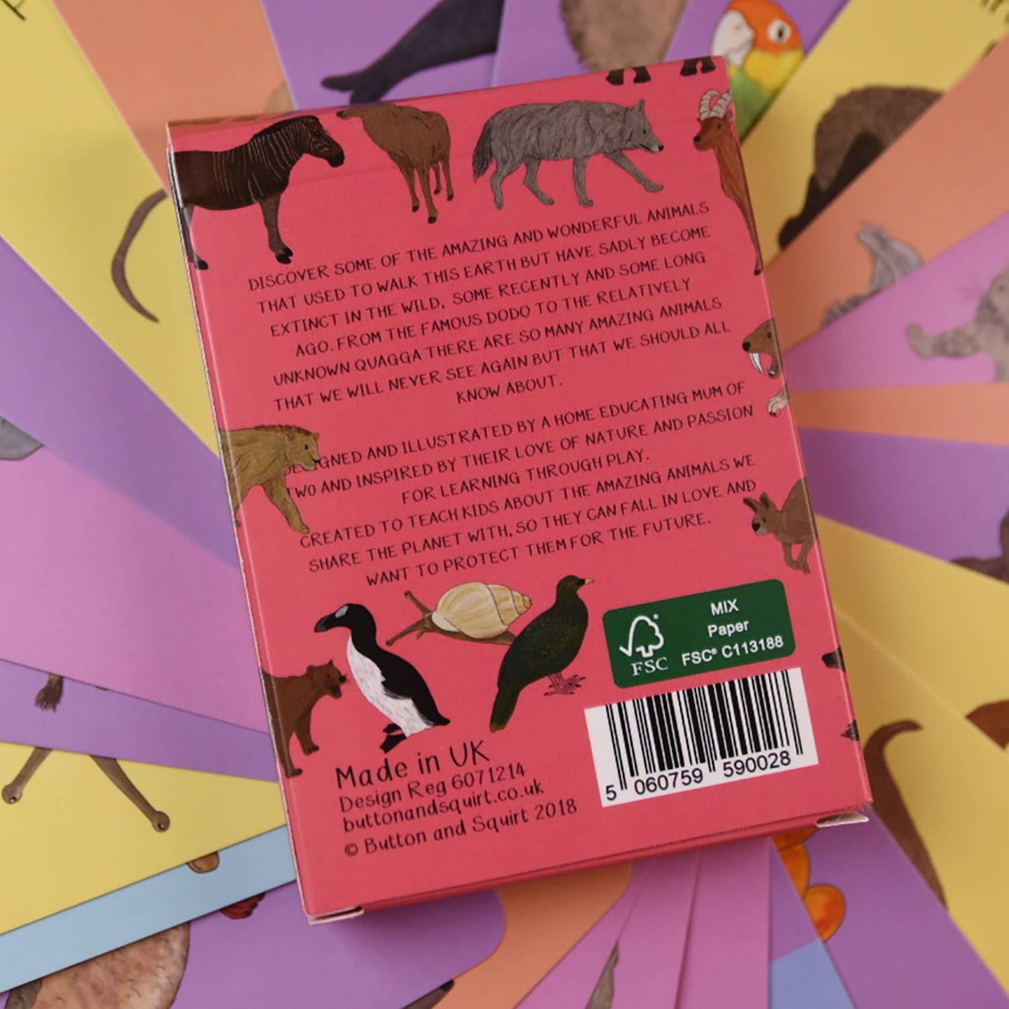 Button & Squirt - Amazing Extinct Animals Fact Cards