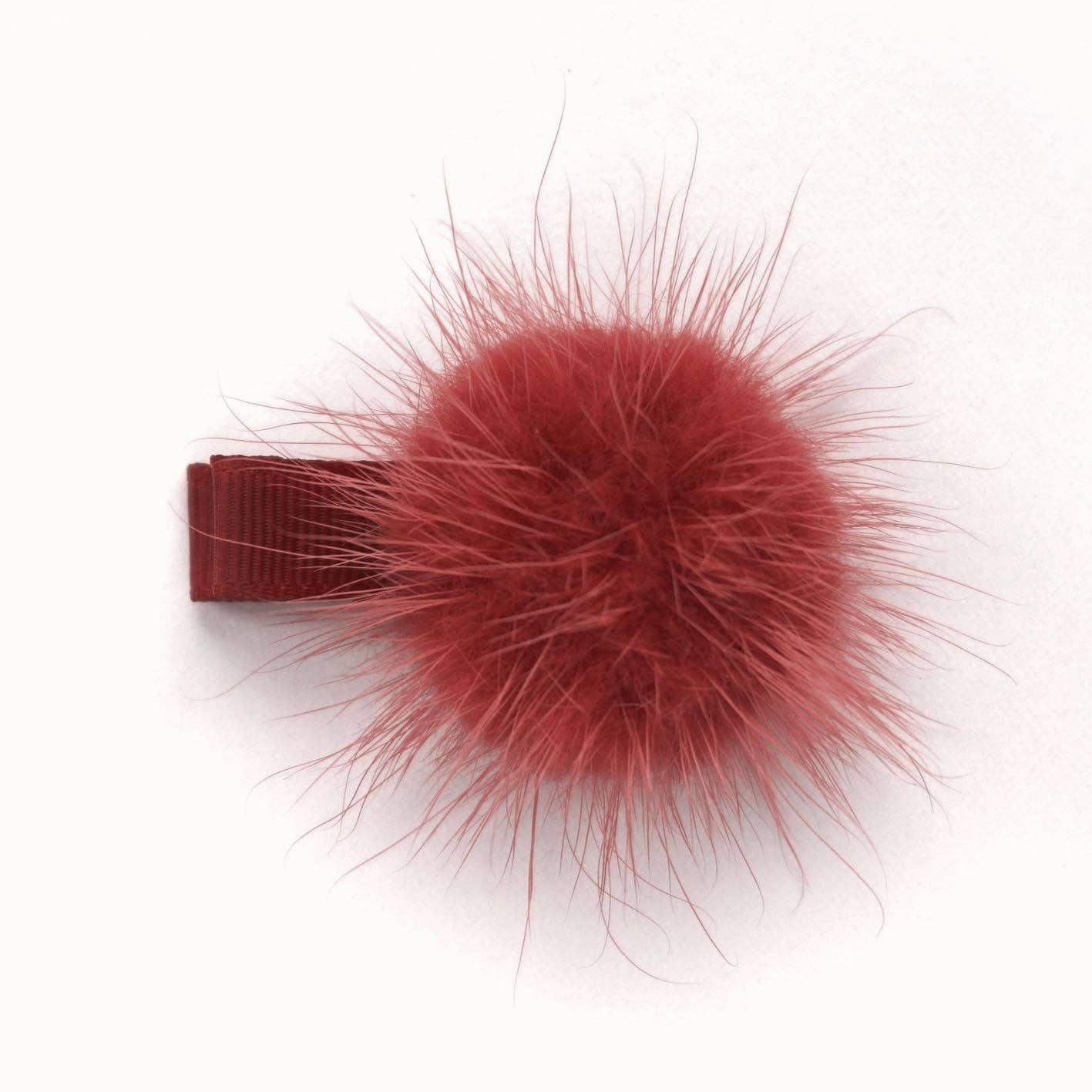 Verity Jones London - Scarlet Pom Pom Hair Clip