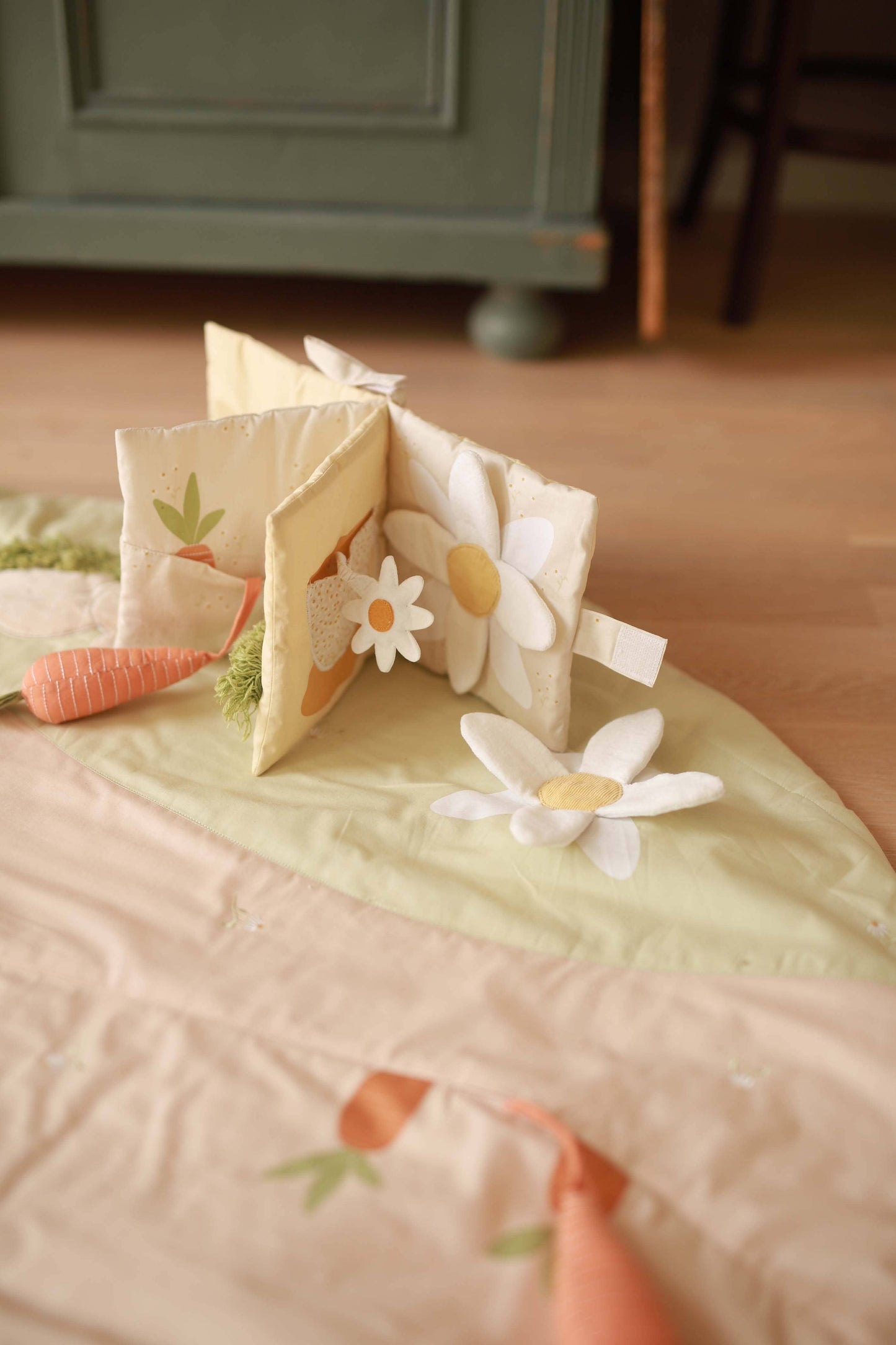 Avery Row - Baby Fabric Book- Bunny Tales