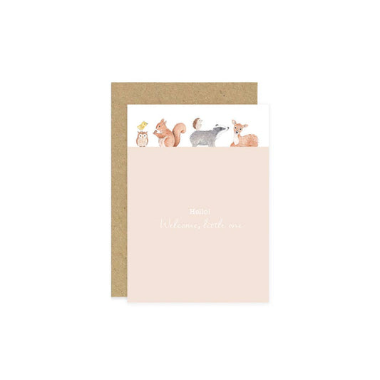 Little Roglets - Woodland Welcome to the World Baby Card | New Baby Cards