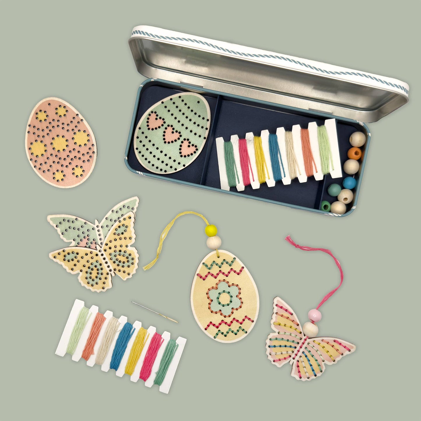 Cotton Twist - Flutter & Stitch Decoration Kit - Easter Craft Kit