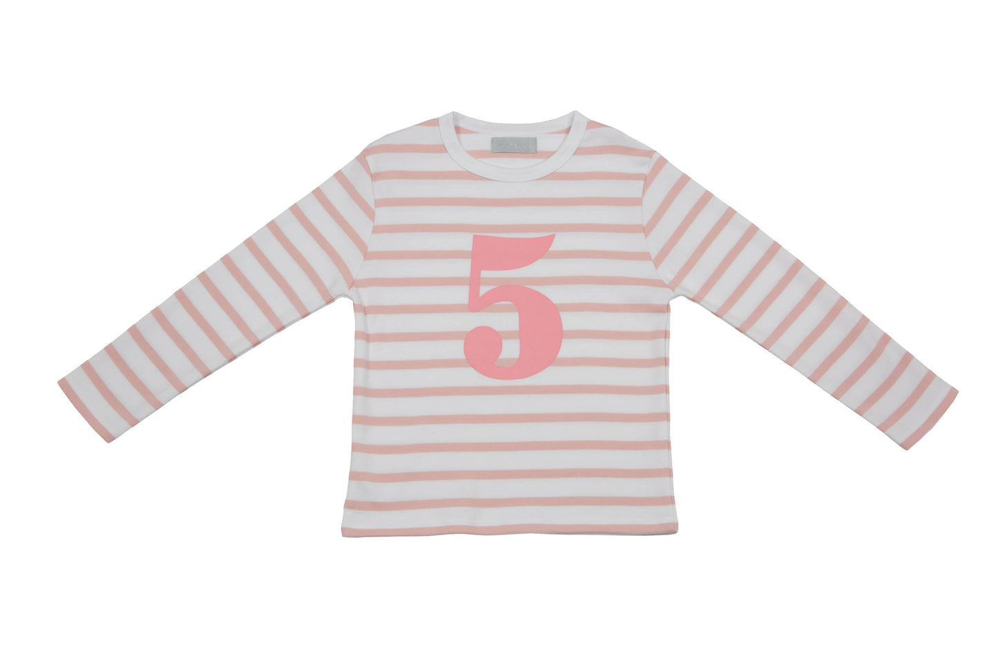 Bob & Blossom Dusty Pink & White Number 5 T-Shirt