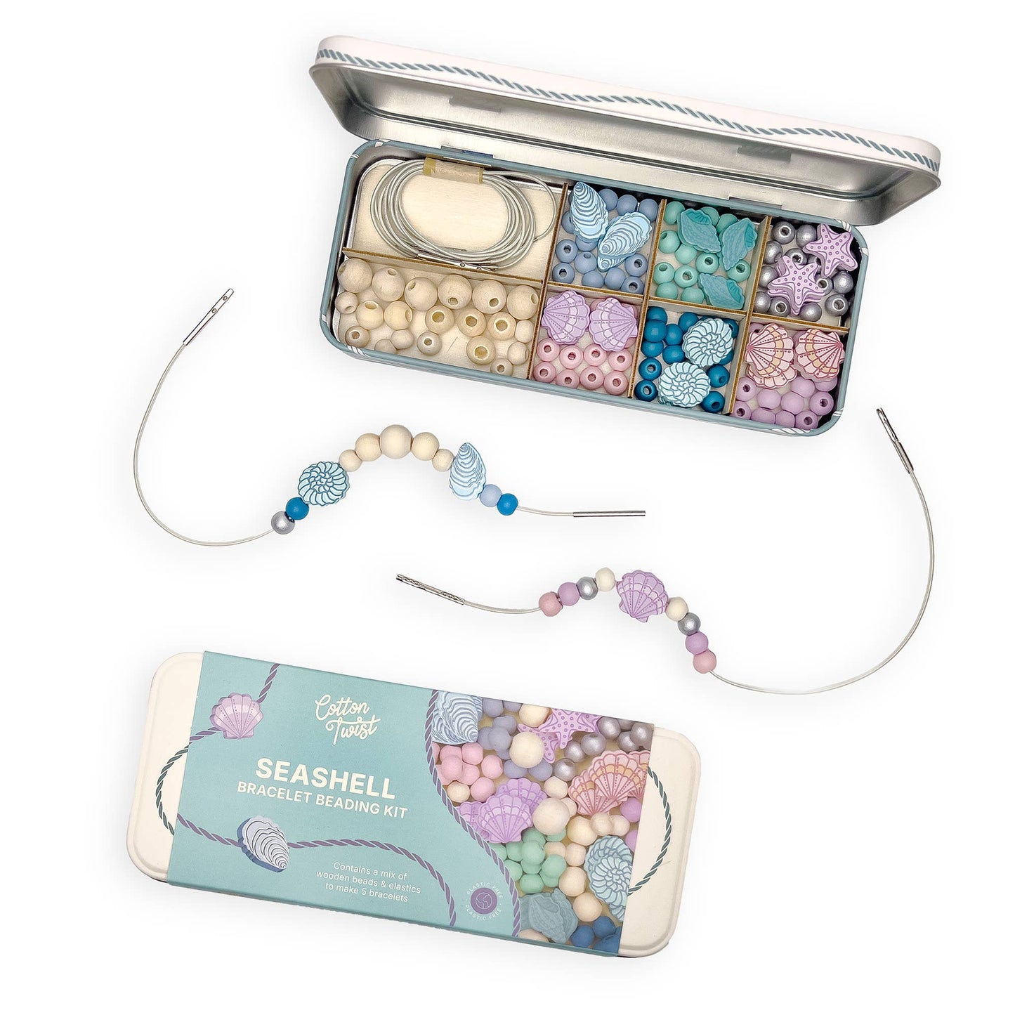 Cotton Twist - Seashell Bracelet Bead Kit