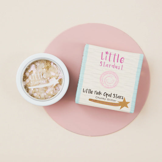 The Natural Play Make-up Company- Little Pink Opal Stars Biodegradable Glitter