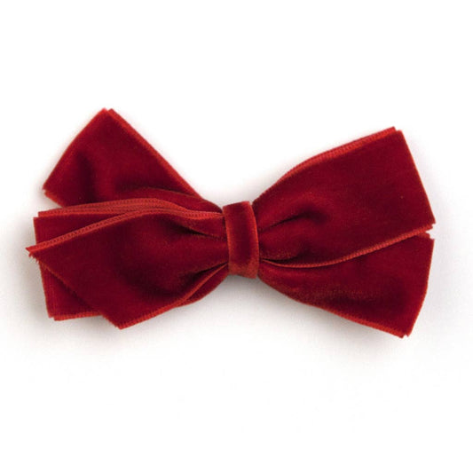 Verity Jones London - Medium Scarlet Velvet Hair Clip