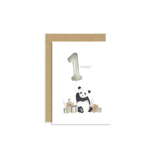 Little Roglets - Panda 1st Birthday Card | Special Age Birthday Cards