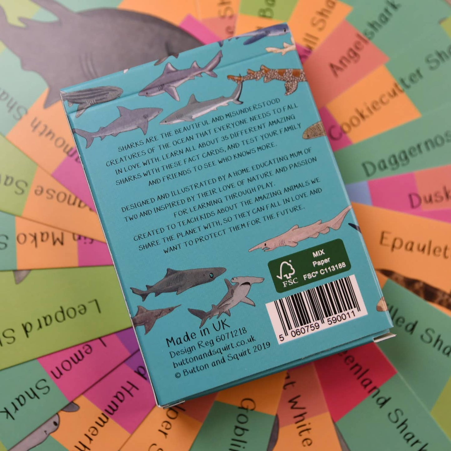 Button & Squirt - Amazing Sharks Fact Cards