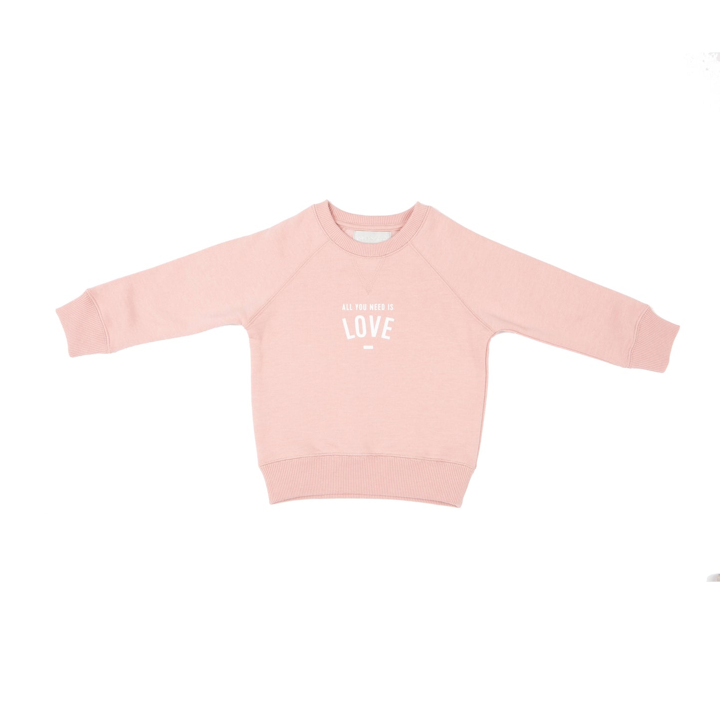 Bob & Blossom Faded Blush 'ALL YOU NEED IS LOVE' Sweatshirt