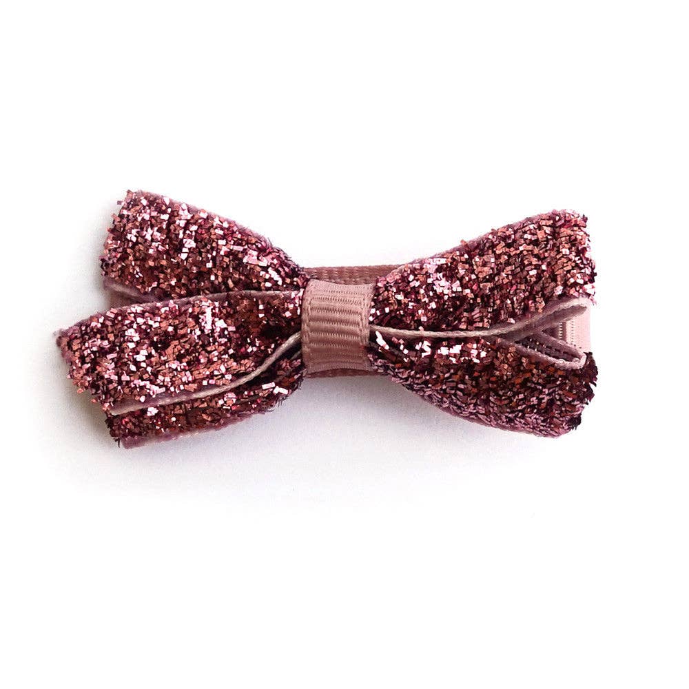 Verity Jones London - Small Antique Mauve Glitter Hair Clip